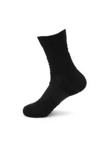 4pcs/Pack Men's Thick Terry Cushioned Mid-Calf Sports Socks, Moisture-Wicking Non-Slip For Running, Hiking, Basketball - Multicolor - View 22