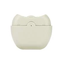 1 pieza Cortaúñas eléctrico recargable multifunción tipo C, incluye cortaúñas, cepillo de limpieza, cable de datos, función de corte, recorte y pulido de uñas en 3 en 1, diseño con forma de manzana con luz LED, batería de polímero de litio, disfruta de una manicura de salón de calidad en casa