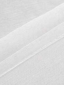 1 pieza Cortina de velo transparente, cortina de poliéster sólida, moderna y minimalista de lujo que suaviza la luz, adecuada para dormitorio, sala de estar y ventanas del balcón - Blanco - Ver 3