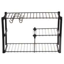 Multipurpose Shelf Organizer Rack For Dishes And Cups In Cabinet