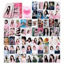 Sanrio Cartão fotográfico oficial do 14º álbum, cartão LOMO, nova caixa holográfica KPOP Nayeon, coleção de cartões fotográficos do álbum DIVE, cartão LOMO, cartões fotográficos de fãs, cartões comemorativos, marcadores de página - 92 peças (60 cartões + 32 adesivos)
