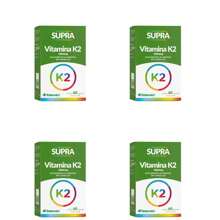 Kit 4 Units Vitamin K2 SUPRA 125mcg Herbamed 60 Capsules