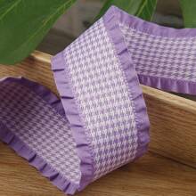 Cinta de grosgrán con textura de espiga con volantes, accesorio DIY para manualidades, decoración de ropa, cajas de regalo, suministros para envolver flores - Multicolor - Ver 22