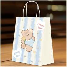 10pcs, Mini Gift Bag, Three-Dimensional Ears Cute Bear Gift Bag, CuteGift Bag, Wedding Gift Bag, Candy Bag, Holiday Gift Bag, Birthday GiftBag,Mother's Day Gift Bag