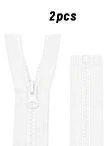 2 Peças Zíperes #5 Separadores de Resina, Zíperes Removíveis, Adequados para Costura Doméstica DIY, Substituição de Zíper