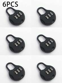 Tsa Certified Black Zinc Alloy Mini Travel Backpack Lock, Vacation Style Metal Password Combination Padlock, No Printing, No Power Required,Digit Mini Round Combination Lock, Padlock, Anti-Theft, Luggage Lock, Student, Dormitory, School Bag, Cabinet, Drawer Lock,For Luggage, Pencil Case, Backpack, Cartoon Waterproof Padlock For Outdoor Travel, Student Dormitory, Cabinet, Drawer,Electric Bike, Bicycle Basket Lock, Helmet Lock, Cabinet, Luggage, Travel Accessories - Multicolor - View 15