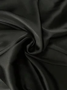 Mobula Sound Spring And Summer Sexy Fitted Mermaid Skirt, Satin Smooth Fabric, Party Skirt, Versatile, Casual Fashionable, Elegant Women Clothing, Drapey Skirt - Black - View 7