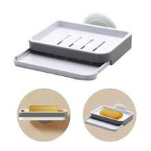 Soap Box Holder Suction Cup Soap Box Holder Bathroom Decor Summer - White - View 3