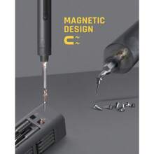 E1 MAX 3.7V Mini Electric Screwdriver 50-In-1 Magnetic Bits 5/32''Hex Magnetic Storage, Repair Tool Set For Phone Camera Laptop - Hardware Springtok
