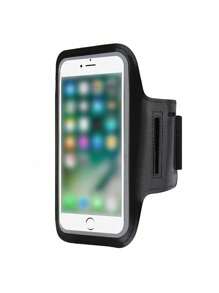 1 pieza Manga deportiva resistente al agua para el brazo, adecuada para correr, actividades al aire libre, fitness, ciclismo, para almacenar el teléfono y artículos pequeños
