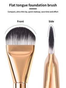 MAANGE 14pcs Professional Soft Long Aluminum Tube Makeup Brush Set,Eyelash Brush,Eyeshadow Brush, Eyebrow Brush, Blending Brush,Lip Brush,Highlight Brush,Concealer Brush,Makeup Brush For Powder Liquid Cream,For Daily Use And Travel,Makeup Accessories Gifts For Friends ﻿ ﻿ ﻿ ﻿ ﻿ - 金色 - 查看 7