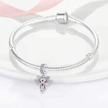 Wysokiej jakości modna posrebrzana zawieszka z serii Animal Sacred Elephant Charm, nowy bestseller do biżuterii DIY Bransoletka/Naszyjnik Wisiorek, Prezent dla rodziny i przyjaciół, Prezent świąteczny