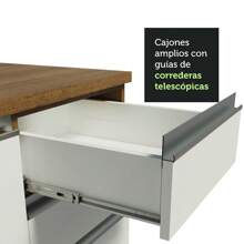 Cocina Integral Completa Modular Madesa Glamy Color Rústico/blanco 09 - Marrón y Blanco - Ver 7