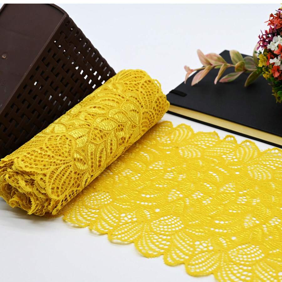 7011 Elegant Lace Fabric - Ideal For Clothing, Decorating, And Creative Projects