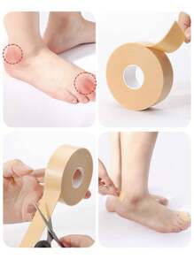 1 Roll Air Cotton Anti-Friction Heel Protector, Finger Pads, High Heel Cushion, Invisible Shoe Tape For Shoes, Ankles, Toes