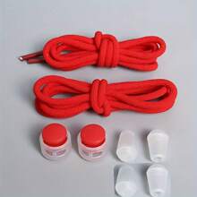 8pcs Children & Adult Fashionable Versatile Shoelace Locks, Colorful Elastic No-Tie Shoelaces, Slouchy Lace Locks, Shoes Accessories For Sneakers,Running Shoes - Multicolor - View 17