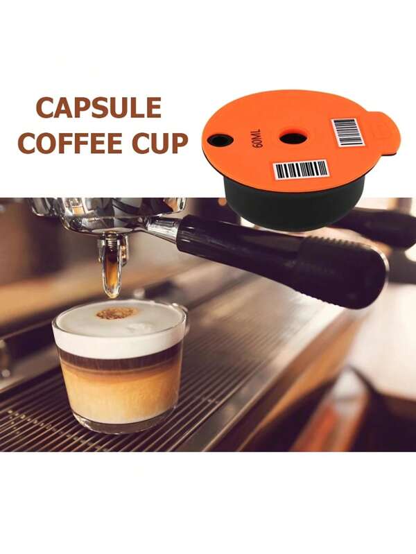 1pc Reusable Coffee Capsule Disc With Silicone Lid - Coffee Disc & Filter Set For Bosch Tassimo Brewer - Make Your Own Coffee Pod Discs - Reuse & Refill