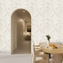 1 Roll Beige French Self-Adhesive Wallpaper - Bird & Plant Print Pattern, Waterproof And Moisture Proof, Removable And Reusable Wallpaper Sticker, Applicable For Living Room, Bedroom, Dining Room, TV Background Wall, Home Decor, Cabinets, Tables, Shelves, Furniture Renovation, Size 44*300/500/1000cm - Multicolor - View 5