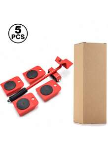5Pcs/Set Furniture Mover Tool Set With Bar Furniture Mover Lifter With Wheel Professional Moving Tool Heavy Furniture Moving Sliders Appliance Rollers Heavy Duty Furniture Lifter And Sliders Kit Furniture Movers Sliders Appliance Movers - Multicolor - View 14