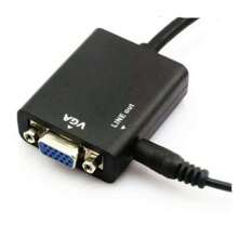 Adaptador convertidor de vídeo  a VGA con audio P2 - Negro - Ver 3