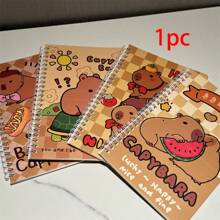 Opciones: 4 piezas/2 piezas/1 pieza, Cuaderno de espiral serie Capibara A5, Cuaderno grueso de Capibara, Libreta para toma de notas de estudiantes, Mini libreta portátil con diseño de delfín, Adecuado como regalo de temporada de vuelta a clases, Regalo perfecto para estudiantes (estilo aleatorio), Se incluye un cuaderno - Multicolor - Ver 9