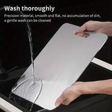 1 件优质不锈钢切菜板套装 - 耐用、易于清洁、适合厨房、节省空间、防锈、适用于食物