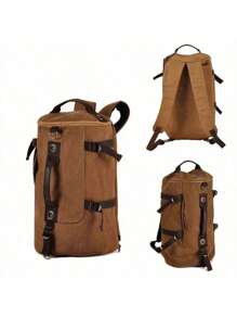 Large Capacity Backpack, Suitable For Business, Travel, Sports, Commute, College, Minimalist, Vintage, Casual, Streetwear, Fashion, 2 Colors, Suitable For Male Students, University, Men Gift Big Bag Camping