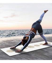 Non Slip Yoga Mat TPE Workout Mat For Men Women, Thick Workout Mat With Carrying Strap, Fitness Mats For Exercise, Yoga, Fitness, Pilates, Floor Workouts (72" X 24" X 6mm)