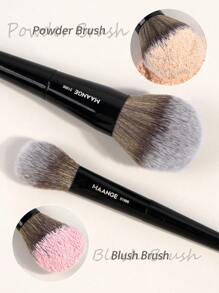 MAANGE 2pcs Professional Makeup Brush Set, Including Foundation Brush, Blush Brush, Powder Brush, Contour Brush, Highlighter Brush, Eyeshadow Brush, Suitable For Powder, Liquid And Cream Cosmetics, Ideal Gift For Women And Girls. Set Includes Makeup Brushes, Makeup Brush Set, Complete Makeup Tools, Makeup Brush Set, Complete Makeup Tools, Makeup Brush Set, Makeup Gift Set, Etc.,Giveaways,Professional Makeup Brushes,Complete Makeup Set - Black - View 5