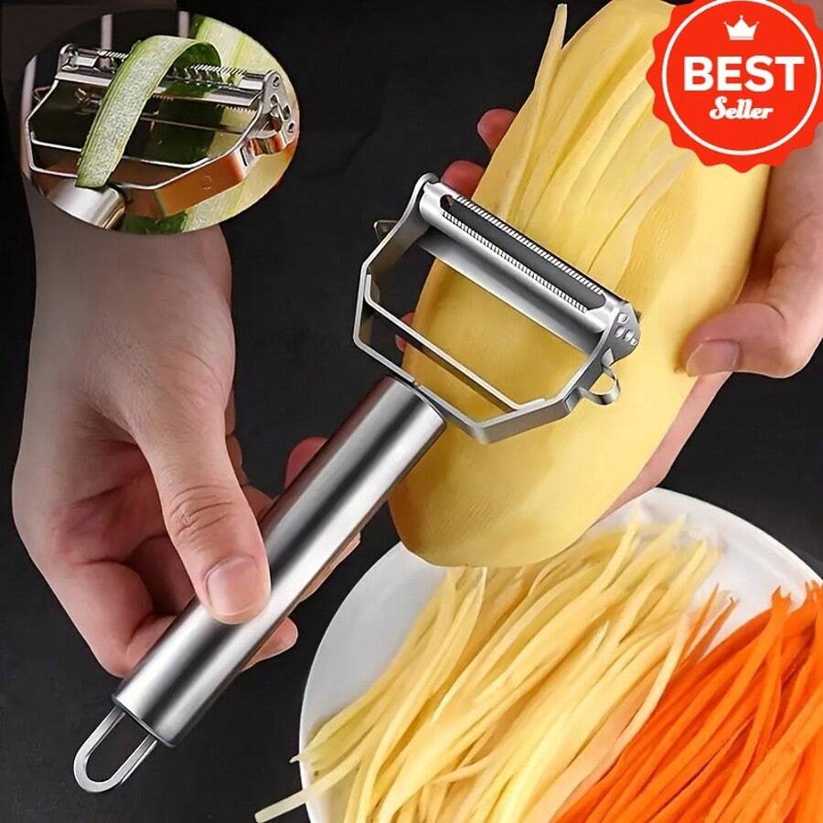 Fruit Peeler, Kitchen Vegetable Peeler, Potato Peeler, Vegetable Slicer, Fruit Slicer, Chopper, Multifunctional Vegetable Slicer, Melon Slicer, Peel Scraper, Kitchen Tools, Kitchen Small Tools, Dormitory Essentials