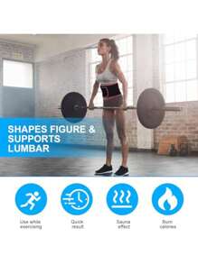 1 件，银离子腰带，用于排汗和收紧腹部 | 运动和燃烧脂肪的必备品，轻松去除多余脂肪，无需拉伸腰部，打造健康曲线