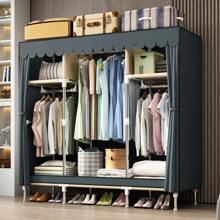 1 Standalone Metal Wardrobe Organizer System, 59.05 Inch Width, Sturdy Steel Frame With Reinforced Joints, Waterproof Fabric Cover, Moisture & Dust Proof, Easy To Clean, Standalone Weather-Resistant Closet, Enclosed Storage Capacity ≥3.2 Cubic Feet, Height ≥27 Inch, Wall-Mounted Wardrobe System