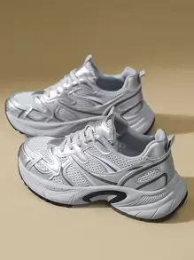 New Spring/Autumn Women Sneakers Casual Chunky Sneakers Versatile Fashion Trainers Travel Shoes, Size Runs Small, Recommend Ordering One Size Up