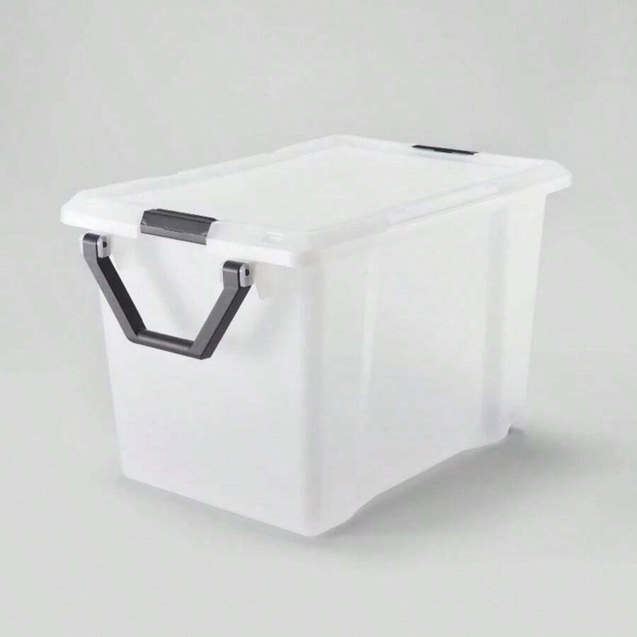 128qt Extra Large Wheeled Latching Storage Box - Brightroom™: Stackable Plastic Tote With Built-In Handles & Lids - 白色 - 查看 1