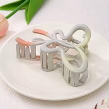 1pc Women's Elegant Ombre Bow Hair Clip, Oversized Hair Claw Hair Accessory