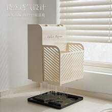 Kitchen Knife Storage Rack Countertop Cutlery Holder Kitchen Utensil Organizer Rack Knife Holder Fork Spoon Storage Box With Kitchen Storage Supplies - White - View 5