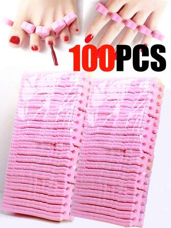 1000 件/500 件/300 件/200 件/100 件海绵趾甲分离器修脚套装（用于指甲油）- 高级美甲绘画和抛光工具套装、美甲用品、美甲工具、美甲工具、返校、指甲、按压指甲用美甲工具