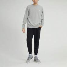 Nike Sudadera para hombre nueva, de estilo deportivo casual y básico, de forro polar cálido, con cuello redondo. BV2663-063