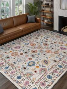 Luxury Velvet Bohemian Vintage Cream Rug, Suitable For Kitchen, Hallway, Entryway - Durable And Stain-Resistant Home Decor Carpet, Kitchen Rug - Multicolor - View 12