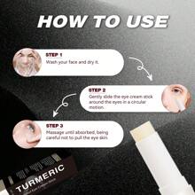 Turmeric Retinol Eye Cream Stick For Dark Circles And Puffiness, Retinol Anti-Aging Eye Cream, Reducing Fine Lines And Bags Eye Cream, Every Sleep-Deprived Mom Needs This. I Often Stay Up Late, So I Get Dark Circles Easily. Most Eye Creams Give Me Miliary Pimples And Do Nothing For My Dark Circles