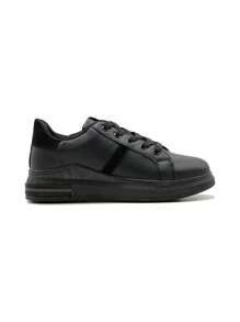 Classic Minimalist Lightweight Comfortable Casual Sneakers - Black - View 1