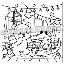 1 pieza Libro para colorear antiestrés para adultos, Tema: Patrones de espacio confortable, Nuevo lanzamiento 2025, Tamaño: 7,9*7,9 pulgadas, 24 páginas, Impresión de un solo lado, Regalo ideal para el Día de San Valentín, cumpleaños, Pascua y otras fiestas, Útil para relajarse, Día de la Madre, Regalo para mamá, Vuelta al cole, Útiles escolares