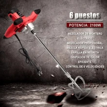 Mezclador Eléctrico De Mortero/cemento/pintura De 2100w - Tipo de Enchufe A USA (110-127V) - Ver 10