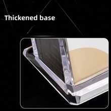 1pc Clear Acrylic Business Card Holder, Double/ Triple-Layered Simple Desk Name Card Stand For Trade Shows And Offices, Back To School Valentine Day