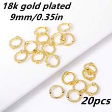 20 stuks 9/11/13MM messing verbinding kralen frame ring 18K verguld doorlopende gat kralen cirkel voor doe-het-zelf kralen sieraden maken benodigdheden