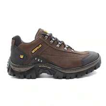 Men's Cat Low-Top Sneaker Boot Comfortable Synthetic Leather - Cà phê nâu - Xem 3
