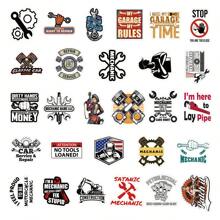 50 Stücke Mechaniker, Arbeitsheld, süße Cartoon Vinyl Aufkleber Set, anwendbar für Wasserflasche, Laptops, Handy, Skateboards, Gitarren, Gepäck, Scrapbooks, Helme, Fahrräder, Motorräder, Autos, Rucksäcke, geeignet für Halloween, Weihnachten, Thanksgiving, Osterdekoration & Geschenke - Verschiedenfarbig - Übersicht 3