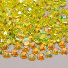 1000/500 bucăți 2mm/3mm/4mm/5mm Cristal de jeleu transparent cu spate plat, strasuri de bricolaj, strasuri de rășină în formă rotundă pentru meșteșuguri, pantofi, decor artistic, recipiente pentru machiaj, strălucire în întuneric