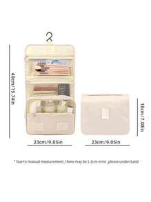 1pc Travel Toiletry Bag Makeup Storage Bag Hanging Make Up Bag For Shower Room Accessories Portable Cosmetic Storage Bag Waterproof Makeup Bag For Bathroom Makeup Organizer Makeup Storage Makeup Holder Cosmetic Bag