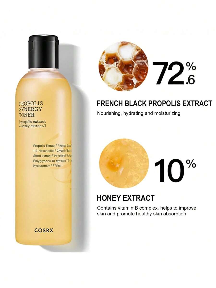 COSRX 全效保湿蜂胶爽肤水，液体瞬效保湿爽肤水，蕴含蜂胶、蜂蜜和泛醇，韩国护肤品 150毫升